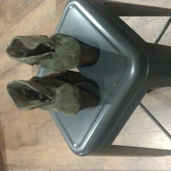 Anthropologie splendid  suede ruffle booties-splendid - Picture 4 of 9